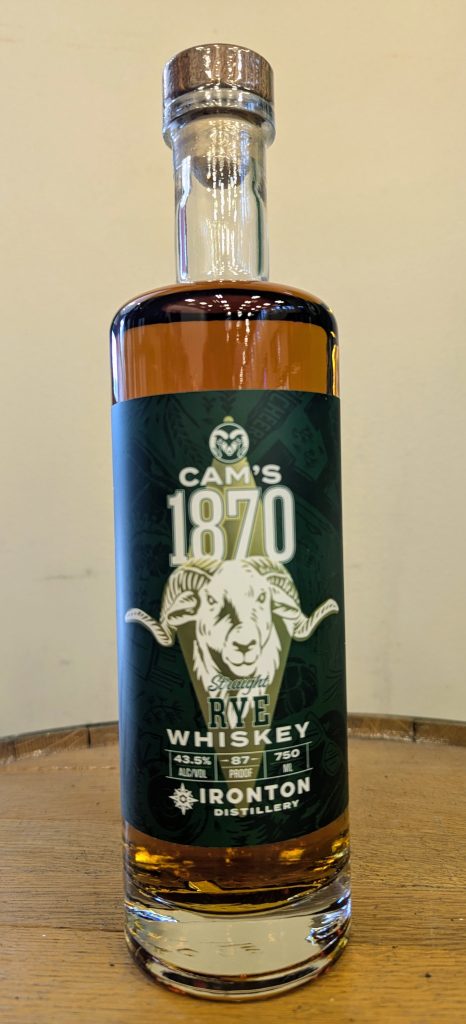 Ironton Distillery's CAM's 1870 rye, created with CSU students to benefit the university